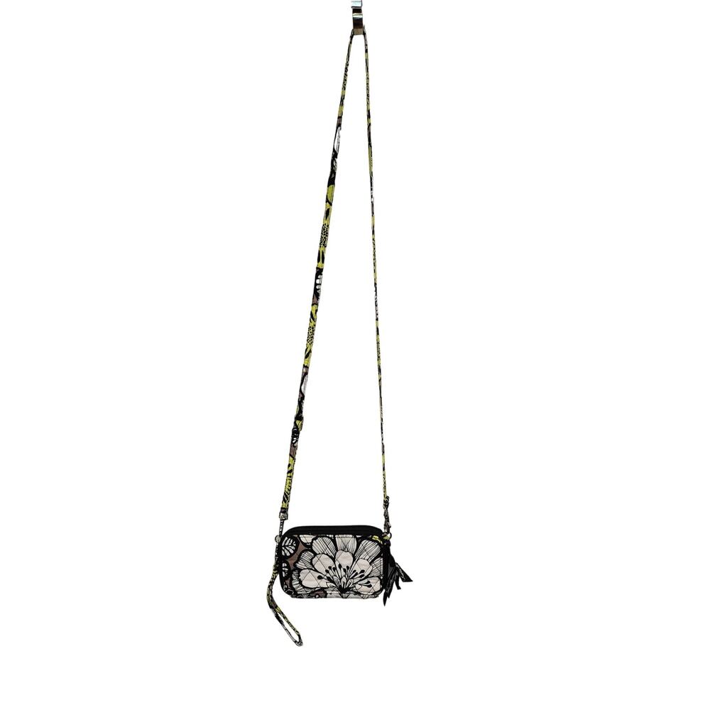 Vera Bradley Women Citron Crossbody Wallett Triple Compartment